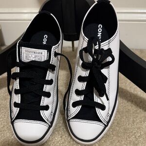 Converse Kids Black and White Low Top Sneakers